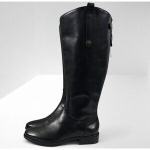 Sam Edelman Penny 2 Boot Wide Calf Knee High Riding Black Leather Size 8.5